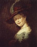 Rembrandt van rijn, portratt av den unga saskia